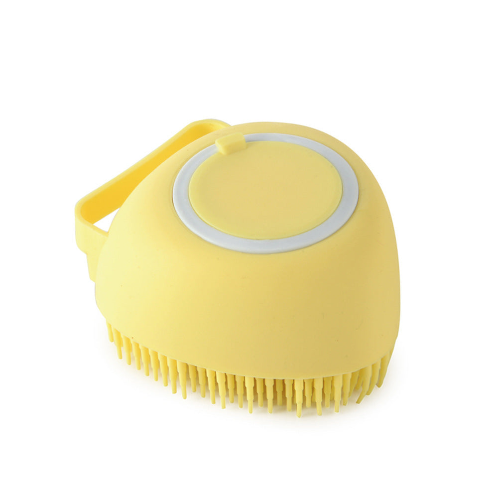 Silicone Dog Bath Massage Gloves Brush Pet Cat Bathroom Cleaning Tool Comb Brush For Dog Can Pour Shampoo Dog