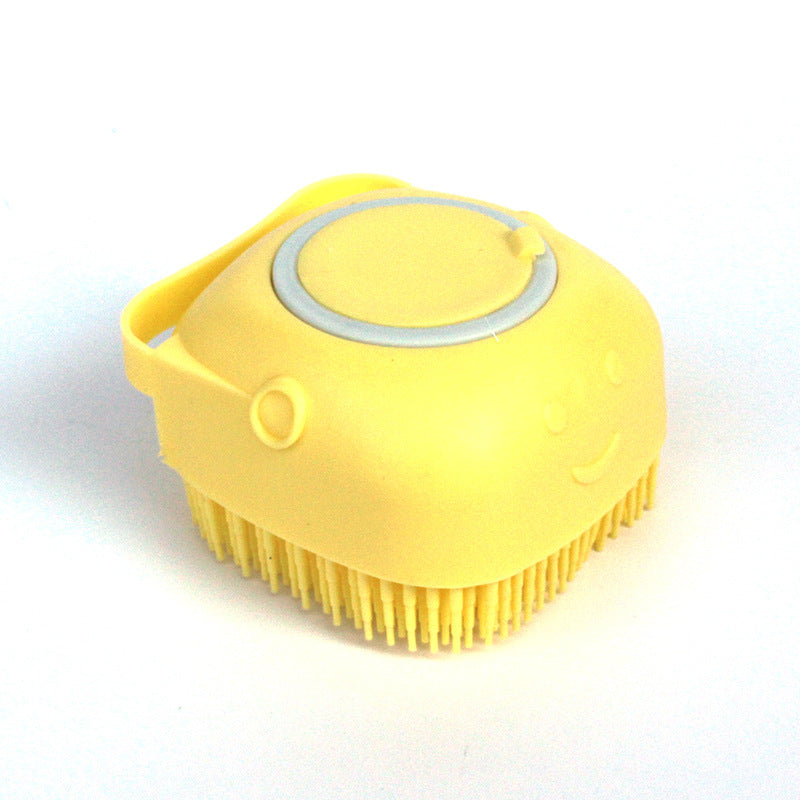 Silicone Dog Bath Massage Gloves Brush Pet Cat Bathroom Cleaning Tool Comb Brush For Dog Can Pour Shampoo Dog