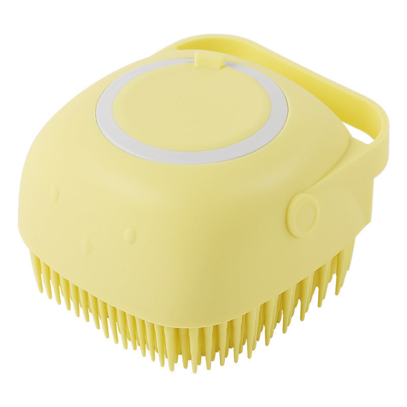 Silicone Dog Bath Massage Gloves Brush Pet Cat Bathroom Cleaning Tool Comb Brush For Dog Can Pour Shampoo Dog