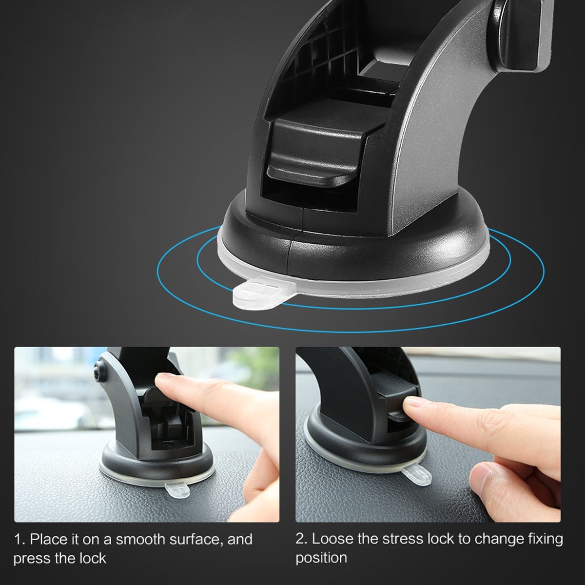 Car Phone Holder Dashboard Suction Cup Type