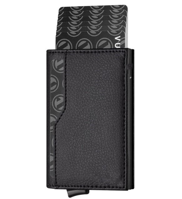 Rfid Blocking Automatic Leather Up Mininal Wallet