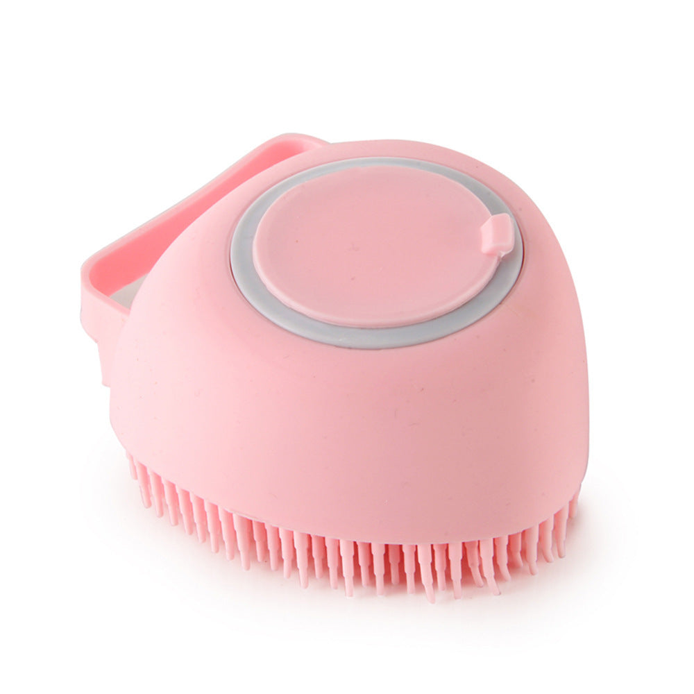 Silicone Dog Bath Massage Gloves Brush Pet Cat Bathroom Cleaning Tool Comb Brush For Dog Can Pour Shampoo Dog