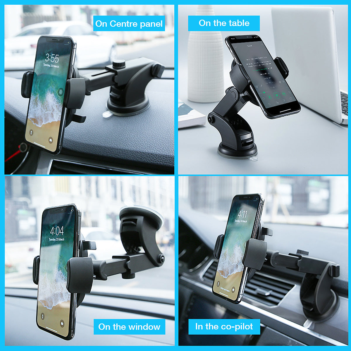 Car Phone Holder Dashboard Suction Cup Type