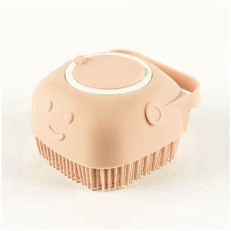 Silicone Dog Bath Massage Gloves Brush Pet Cat Bathroom Cleaning Tool Comb Brush For Dog Can Pour Shampoo Dog