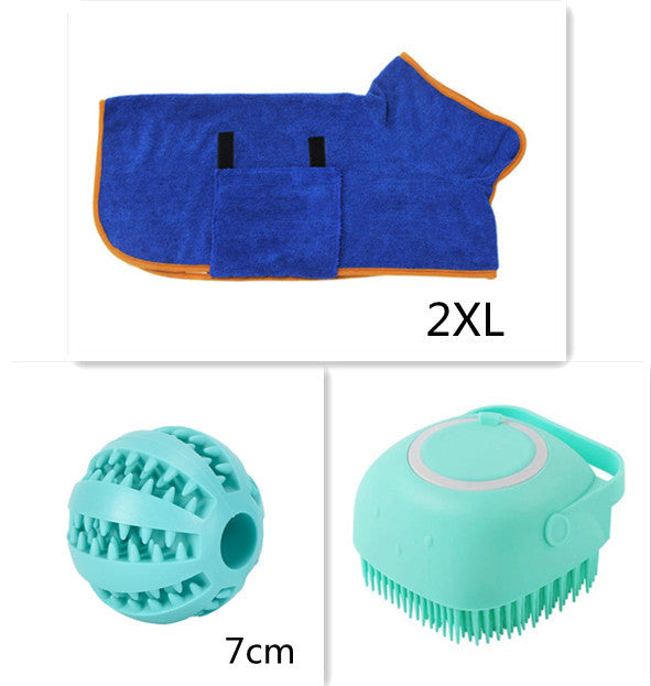Silicone Dog Bath Massage Gloves Brush Pet Cat Bathroom Cleaning Tool Comb Brush For Dog Can Pour Shampoo Dog